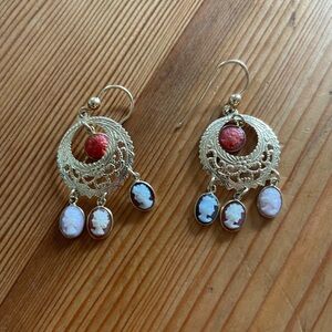 Elegant Italian Cameo Earrings